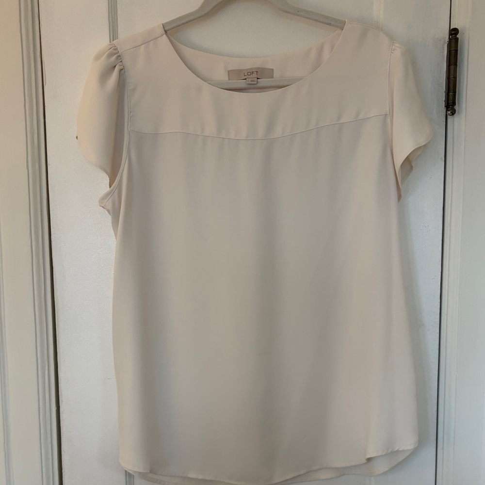 LOFT flutter-sleeve top